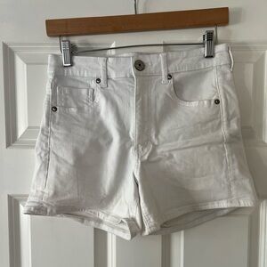 American Eagle Outfitters Super Hi-Rise White Jean Shorts